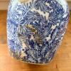 Spode Blue Italian Lidded Canister and Blue Leaf Motif Ceramic Pitcher - 7