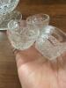 Miniature Vintage Pressed Glass Punch Bowl Set w/6 Cups - 5