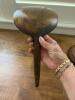 Antique Butter Serving Set: Blue Willow Dish, Wooden Paddle - 7
