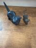 Hand-Carved Soapstone Cat Figurine & Cast Iron Mouse Figure - 2