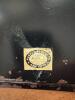 Hand-Painted Nashco Metal Floral Tray Black/Gold - 3
