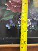 Hand-Painted Nashco Metal Floral Tray Black/Gold - 6