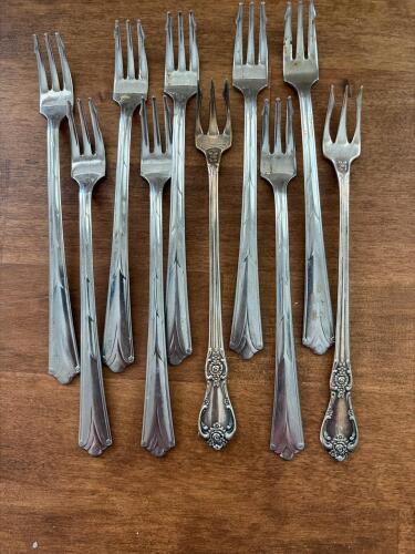 Wm. A. Rogers Oneida Ltd. Silver-Plated Seafood/Cocktail Forks