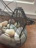 Vintage Wire Hen Egg Basket, Breadboard and Knife - 3