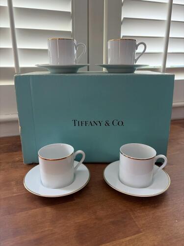 Tiffany & Co. Demitasse Cups & Saucers Set