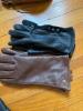 Brown & Black Leather Bags, 3 Pairs Women's Leather Gloves - 2