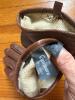 Brown & Black Leather Bags, 3 Pairs Women's Leather Gloves - 5