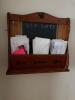 Wall-Mounted Mail Organizer with Chalkboard