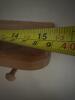 Wall-Mounted Solid Wood Coat Rack 3 Pegs with Shelf - 5