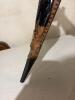 Antique Wood & Leather Fireplace Bellows and Cleaning Brush - 3