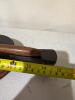 Antique Wood & Leather Fireplace Bellows and Cleaning Brush - 8