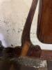 Antique Oak Dresser Mirror, 38.5" Wide, Ornate Victorian Revival, Tilting Tabletop Stand - 8
