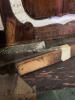 Antique Oak Dresser Mirror, 38.5" Wide, Ornate Victorian Revival, Tilting Tabletop Stand - 10