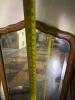 Antique Oak Dresser Mirror, 38.5" Wide, Ornate Victorian Revival, Tilting Tabletop Stand - 11