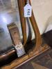Antique Oak Dresser Mirror, 38.5" Wide, Ornate Victorian Revival, Tilting Tabletop Stand - 14