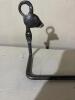 Hand-Forged Wrought Iron Towel Bar with Decorative Animal Head, 12" Length - 2
