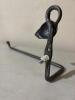 Hand-Forged Wrought Iron Towel Bar with Decorative Animal Head, 12" Length - 3