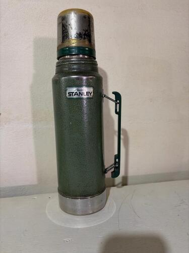 Vintage Stanley Aladdin 1 Quart Hammertone Green