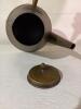 Vintage French Brass Coffee Pot, Wood Handle, 5.3" Tall, 6.5" Base, Made in France - 4
