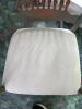 Solid Wood Rocking Chair with Cream Upholstered Seat - 5