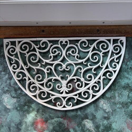 Half-Round Cast Iron Door Matt