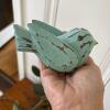 Faux Birds Nests with Wooden Eggs and Bluebird - 4