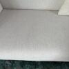 Light Beige Rolled Arm Loveseat with Accent Pillows - 5