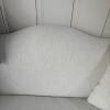 Light Beige Rolled Arm Loveseat with Accent Pillows - 7