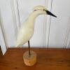 Hand-Carved Wooden Egret or Heron Sculpture - 2