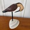 A Hutch Decoys Original Hand-Carved Sandpiper Shorebird Wood Decoy
