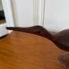 Hand-Carved Wooden Shorebird Sculpture - 3