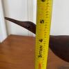 Hand-Carved Wooden Shorebird Sculpture - 6