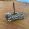 Hand-Carved Wooden Yellowlegs Shorebird Decoy on Driftwood Base - 4