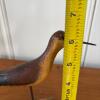 Hand-Carved Wooden Yellowlegs Shorebird Decoy on Driftwood Base - 6