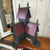 Hand-Crafted, Hand-Painted 3-Chamber Wooden Birdhouse