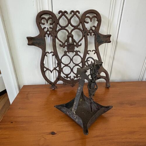 Two Vintage Metal Decorative Pieces