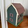 Pair of Handcrafted Wooden Birdhouses One Signed By Artist - 3