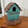 Pair of Handcrafted Wooden Birdhouses One Signed By Artist - 6
