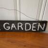 Hand-Painted Rustic "Flower Garden" Wooden Sign - 3