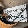 Garden Decor Lot in Half Whiskey Barrel - 5