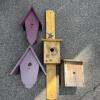 Four Decorative Birdhouses