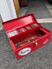 Red Steel Hand-Carry Toolbox with Assorted Tools - 2