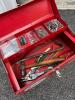 Red Steel Hand-Carry Toolbox with Assorted Tools - 3