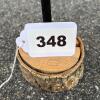 Decorative Wooden Shorebird Decoy on Bark Wood Base - 7