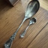 Sterling Silver Spoons and Weighted Sterling Candlestick Holder - 2