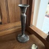 Sterling Silver Spoons and Weighted Sterling Candlestick Holder - 6