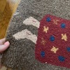 Hooked Rug with Angel Motif 16"x29.5" - 3
