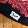 Oval Hooked Rug with Rose Pattern 59"x36" - 10