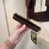 Antique Wall-Mounted Vanity Brush Set with Mirror - 4