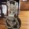 Brass Peacock Style Fireplace Fan Screen - 2